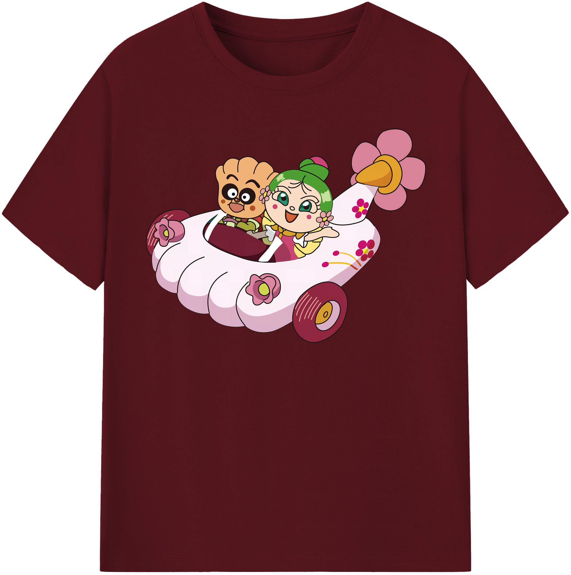 （画像用） アンパンマン Anpanman 綿100％半袖Tシャツ（フロントプリント）